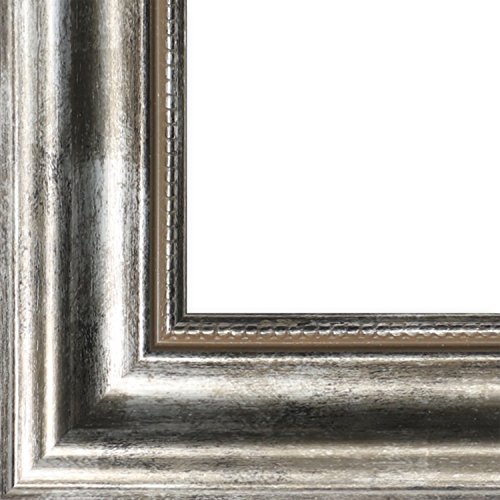 WandStyle H550-031 Wandspiegel Spiegel Barock Modern Antik Massivholz Silber (70 x 100 cm) - 2