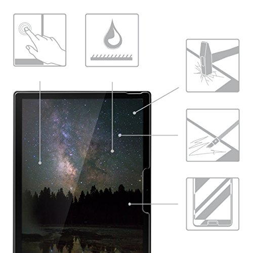 kwmobile Panzerglas Displayschutzfolie für Microsoft Surface Book – Tablet Schutzglas Folie Schutzfolie Displayschutz Glasfolie in kristallklar - 4