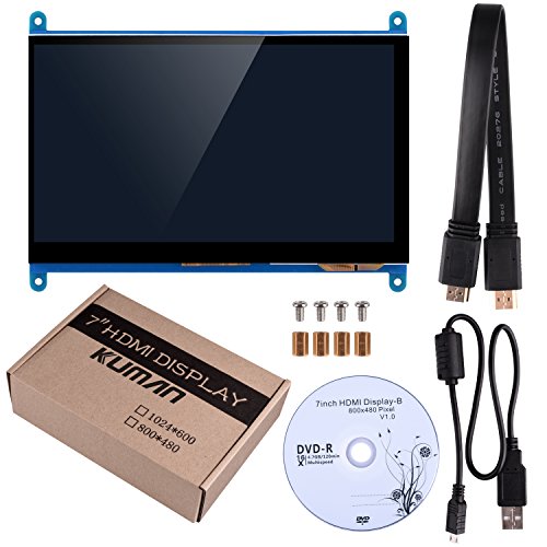 Kuman 7 Pulgadas Pantalla T  ctil Capacitivo TFT LCD M  dulo HDMI 800x480 para Raspberry Pi 3 2 Modelo B y RPI 1 B   A BB Black PC Varios Sistemas SC7B