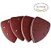 Produktbild 140 x 95 mm 14 x 9,4 cm Triangle Detail Sander Schleifpapier Schleifpapier Haken- und-Loop sortiert 40/60/80/180/240/400/600/800/