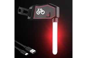 Luci Posteriori della Bici, WASAGA 4 Modalità di Illuminazione Novel Fanale Posteriore della Bicicletta con 500mAh Batteria per 4 Ore di Orario di Lavoro e Tipo-C Ricaricabile e IPX4 Impermeabile