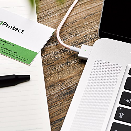 iProtect Nylon Ladegerät 45W für Apple MacBook mit MagSafe 2 Netzanschluss in Rosegold – Limited Edition - 4