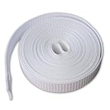 vergilbungsbeständig Gurtband 23mm Breite Farbe WEISS 6m-Rolle