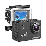HAMSWAN Cámaras Deportivas Wifi Sumergible Hasta 30M 1080P Videocámaras 2 Baterías de 1050mAh con Lente 170º y Resolución Diferente de Imagen y Video Con Kit de Multiaccesorios para Deportes Acuáticas, Extremos o Recreativos