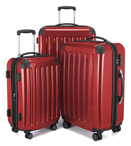 Hauptstadtkoffer Set di 3 valigie Alex con lucchetto TSA con beauty case ( set da 3 pezzi) rosso Rot Set da 3 - Miglioritrolley.it