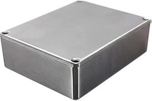 ExcInter 1590BB (120x95x35mm) Silver Aluminium Enclosure Electronic Diecast Stomp Project Box Waterproof for External Power/Outdoor