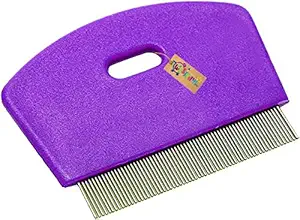 Western Era Dog Brush/Pet Comb for Grooming Cum Massager & Safety for Dog, Puppy, Cat, Kitten (Purple)