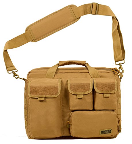 Seibertron Pro- Multifunktions Herren militärische taktische tactical Außen Schulter Messenger Bag Handtaschen-Aktenkoffer Notebook pack bis(14,1Zoll / 34cm) mit Tablet Laptop Tasche - 2