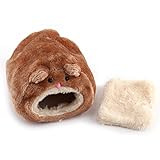 14 × 12cm Plüsch Hamster Weiches Warmes Käfig Spielzeug Haus Maus Ratte Eichhörnchen Kleines Haustier Hängendes Bett ( Farbe : Brown )