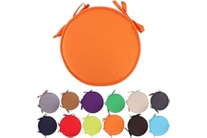 FANLULU Cuscini colorati per sedie da interni/esterni Cuscini rotondi per sedili Cuscini da giardino per patio, per la casa - Diametro 30 cm/11,2 pollici,cuscini da giardino rotondi per sedili