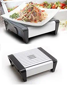 FosCadit Food Warmer and Buffet Server Food Warmer Portable Keep Tea or Food Easily Portable Single Furnace Candle Aluminum Food Warmer (Multicolor)