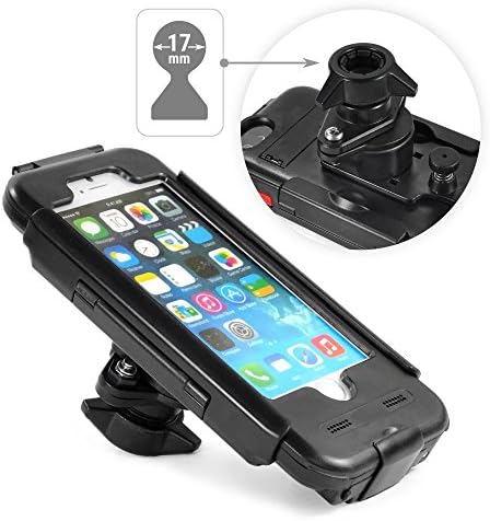 Tigra MountGear Tuff-Azz Waterproof iPhone 6/6s BikeConsole Motorbike Mounting with 17mm Ball &amp; socket