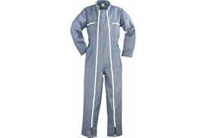 COVERGUARD 8625 - Combinaison de Travail - Taille XXL - 2 Fermetures à Glissière - Polyester et Coton - Grise