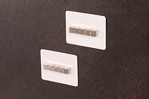 Schiefer Magnettafel (Echt Massiver Stein) ! – Pinnwand + Kreidetafel in 60 cm x 45 cm inkl. 10 Magnete – 350-500 Millionen Jahre alter Schiefer aus Spanischem Bergbauvorkommen - 8