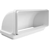 La Ventilazione CCV229B Vertical bend 220x90mm ABS with F/F sockets for rectangular tubes Color White