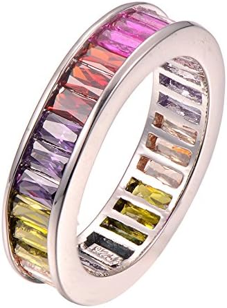Amethyst Garnet Citrine 925 Sterling Silver Filled Ring Size X 1/2