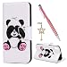 Produktbild ToneSun Huawei P Smart + Hülle Case, Leder Filp Wallet Handyhülle Flipcase: Gemalt Tasche Cover Brieftasche Schutzhülle für Huawei P Smart Plus in Mit verbundenen Augen Bär + Stöpsel + Stylus