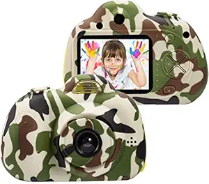 Jaydear Kids Digital Cameras for 4-9 Year Old Boys,2 Inch LCD Screen Toy Video Camera Birthday for Teen boy, Festival Gift for 5-7 Years Old Boy,Camo