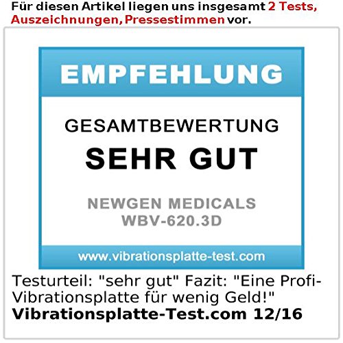 newgen medicals 3D-Vibrationsplatte WBV-620.3D mit 2 Modi, Expandern & Fernbedienung - 6