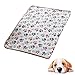 Produktbild Westeng Haustierbett Weiche und Warme Samt Decke Pet Mat Zwinger Bett für Katze Hund, Pfotendruck, 60 x 40 cm, 1 Stück