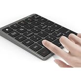 Coverzone Macbook Notebook Uyumlu Bluetooth Kablosuz Numerik Klavye Tuş Takımı Mini Numpad Ultra İnce Kablosuz Şarjlı 28 Tuşl