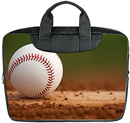 Custom 13.4 Inch Imported Fabric Laptop Stylish Portable Shoulder Messenger Business Bag Diy Baseball Design