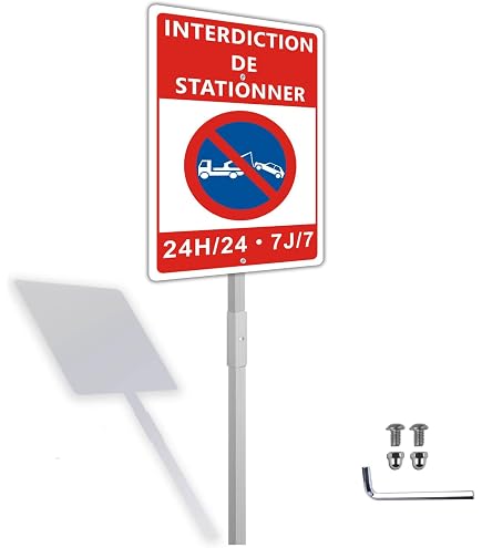 Panneau Interdiction De Stationner | Privatgrundstück Schild | PVC 1,5 Mm Oder Alu Dibond