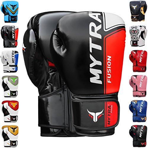 Mytra Fusion Boxing Gloves MMA Muay Thai Gloves Men & Women Kickboxing Gloves Workout Training Punching Sparring Gloves