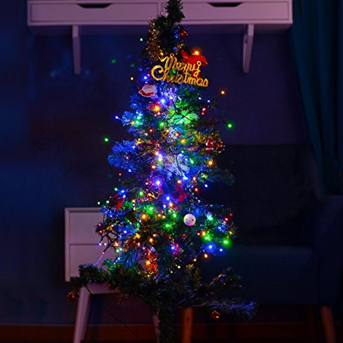 Satu Brown 100er LED Solar Lichterkette Garten Außen Licht Bunt 12M, 8 Modi Dekorative Beleuchtung für Terrasse, Party, Hochzeit, Camping, Weihnachten, Hof, Outdoor, Fest Deko usw. - 5