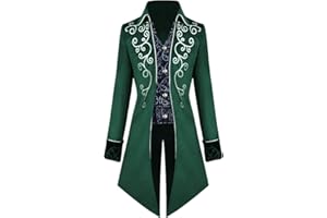 Crubelon Veste Steampunk vintage pour homme - Style gothique victorien - Costume d'Halloween