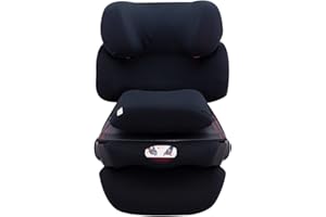 ‎JANABEBE JYOKO Kids Bezug für Autositz, Kindersitz kompatibel mit Cybex Pallas Fix, 2 Fix, aus Baumwolle (Black Series)