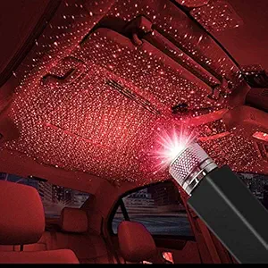 MKYCNC Auto Roof Star Projector Lights, USB Portable Adjustable Flexible Interior Car Night Lamp Decorations with Romantic Galaxy Atmosphere fit Car, Ceiling, Bedroom, Party 1Pc