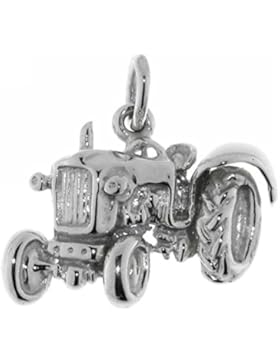 Derby Anhänger Traktor Schlepper echt Silber Sterling-Silber 925 - 23503