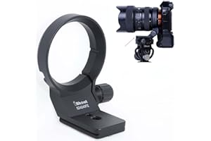 NICPET Objektiv-Kragen-Halterung, Stativhalterung, kompatibel mit Sigma 24–70 mm f/2.8 DG DN Art, 14–24 mm f/2.8 DG DN Art, 85 mm f/1.4 DG DN Art, 28–70 mm f2.8 DG DN C, 105 mm f/2.8 DG DN Macro (E-Mount)