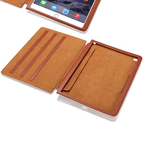 KAVAJ IPad Air 2 Ledertasche Case Hülle „Hamburg“ Für Das Apple IPad Air 2 Cognac Braun Aus Echtem Leder Mit Standfunktion In 5 Winkeln. Dünnes Smart Cover Als Edles Zubehör Für Das Original IPad Air 2 - 7