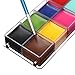 LuckyFine Face&Body Paint Oil Painting 12Color Art Makeup Set Halloween Party Fancy Dress +4 x Brushes