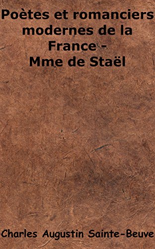 Poètes et romanciers modernes de France 