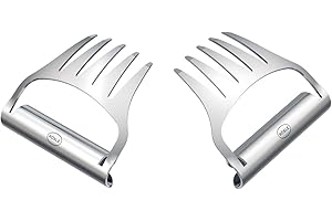 RÖSLE Fourchettes à pulled pork, de haute qualité, pour découper la viande cuite, acier inoxydable 18/10, lavables au lave-vaisselle