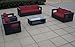 Produktbild Baidani Garten Lounge Garnitur Flachrattan, Seaside Select, schwarz/rot, 191 x 146 x 65 cm, 13b00017.93001