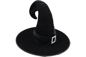 Cloudairy Witch Hat Women's Halloween Decoration Witch Accessories for Halloween Party Carnival Masquerade Cosplay Costume Accessories