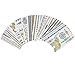 Produktbild lujiaoshout Metallic Temporary Tattoos Hippy-Tattoo-Aufkleber 16 Blatt Gold Silber Temporary Tattoos Glitzer-Schimmer-Design Schmuck Tattoos für Frauen und Mädchen
