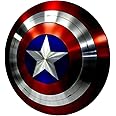 PACIFIC MARINE Captain America Shield 24 Inch Mild Steel Captain America Round Shield Leather Grip Wall Decor Shield Rust Free Metal Gift Item