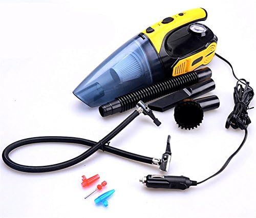 WYJD Car Vacuum Cleaner ,Handheld Car Vacuum Cleaner, Wet and Dry Vacuum Cleaner with Powerful Suction and Multi-functions: Tire Inflating ,Tire Pressure Measuring and Lighting 100W