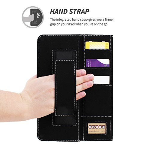 iPad Air 2 Exekutive Hülle (Schwarz), Snugg – Smart Case mit lebenslanger Garantie + Sleep / Wake Funktion - 6