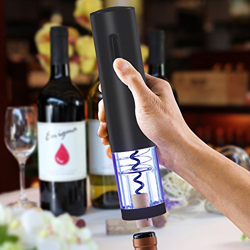 Aidodo Elektrischer Korkenzieher Wein Elektrisch Weinöffner Set mit Folienschneider Wein Ring und Weinkorken Wein Ausgießer - 2