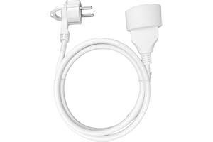 ORNO AE-13194(GS)/1,5M Przedłużacz z płaską wtyczką jednogniazdkowy z kablem 1,5m