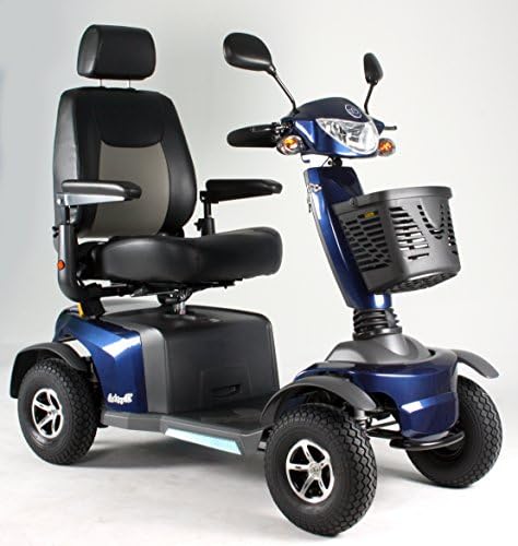Van Os Excel Galaxy II 4 Wheel 8mph Class 3 Mobility Scooter - Lightning Blue