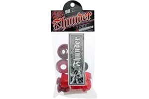 THUNDER TRUCKS Thunder Rebuild Kit Bushings Washers Axel And Kingpin Nuts Pivot Cup 90 Duro Red x2