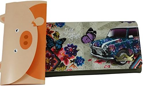 KRM Livin Free Big Woman Wallet Coin Purse Card ID