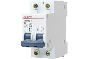 LKJYBG DC Isolator Switch, 400 V High Circuit Breaker for Solar Photovoltaic Panels Grid System 2P63A